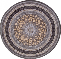 Ковер Иранский Farsi 1200 G258 grey круг 