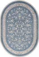 Ковер Zarina M101B BLUE/BLUE Овал