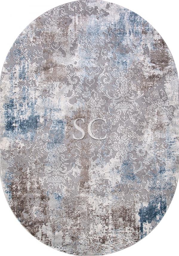 Ковер Armina 03853A blue/blue овал - картинка 1