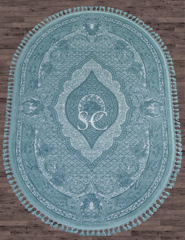 Ковер Hunkar 7931 blue овал